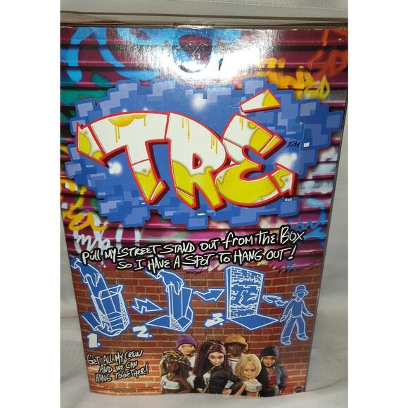 Mattel Flavas Tre Doll Y2K Boombox Music Urban Graffiti Rapper African American - Picture 6 of 16